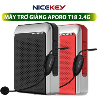 Máy Trợ Giảng APORO T18, Mic Sóng UHF,Mic Sóng 2.4G, Bluetooth, Công Suất 30W, Bảo Hành 12 Tháng