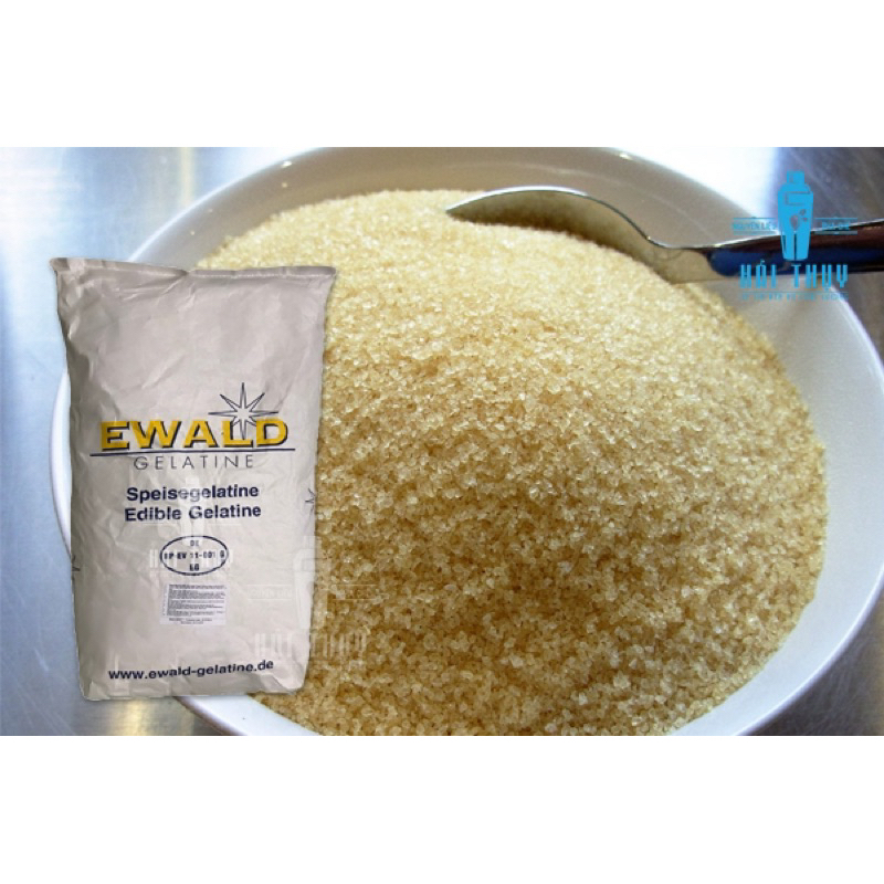Bột gelatin Đức 1kg  250 BLoom làm kẹo dẻo, tàu hũ, chè khúc bạch