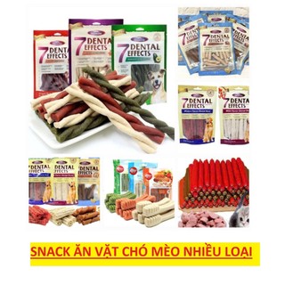  Snack Ăn Vặt Huấn Luyện Cho Chó Mèo - Xương Gặm Sạch Răng Tổng Hợp Loại Bỏ Cao Răng Hôi Miệng 