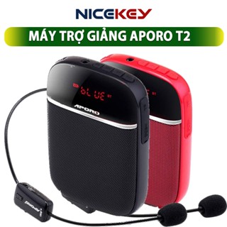 Máy Trợ Giảng APORO T2/ T3, Micro Không Dây,  Mic Có Dây, Bluetooth, Máy Nhỏ Nhẹ, Âm Lượng Lơn 10w, BẢO HÀNH 12 THÁNG