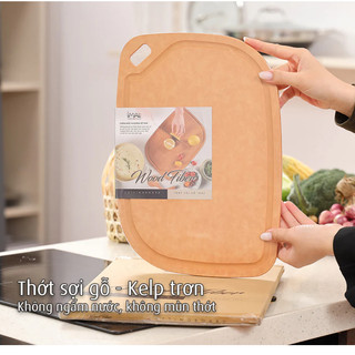 [iMat Chính hãng] Thớt sợi gỗ iMat Kelp trơn, an toàn, thân thiện với dao, dùng trong máy rửa chén
