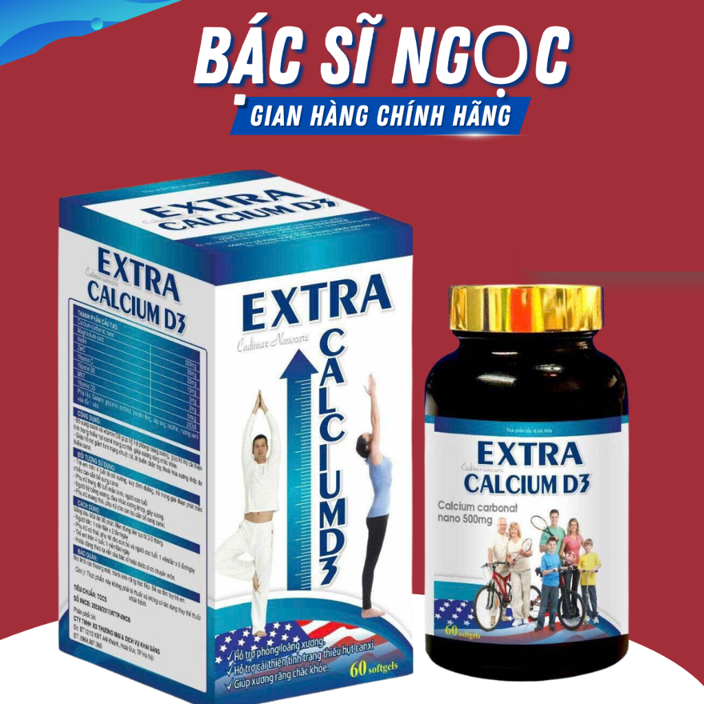 EXTRA CALCIUM D3 - BỔ SUNG CALCI CHẮC KHỎE XƯƠNG