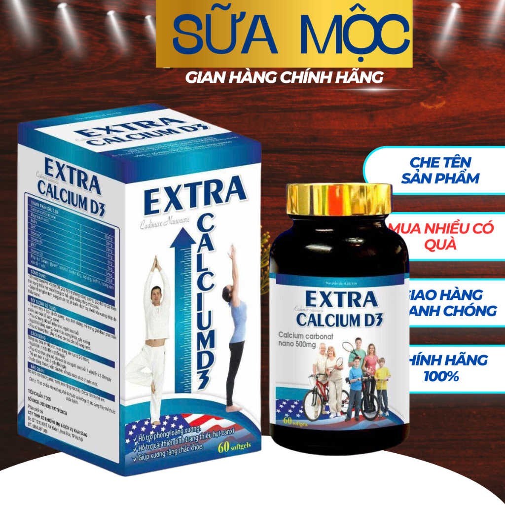 EXTRA CALCIUM D3 - BỔ SUNG CALCI CHẮC KHỎE XƯƠNG