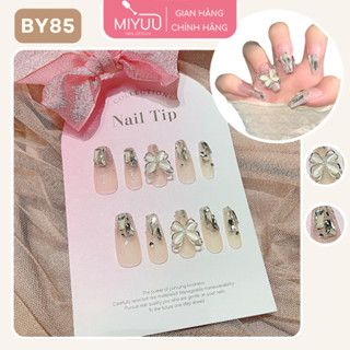 Nail Box Thiết Kế Móng Giả Đính Đá, Ngọc, Nơ, Bướm Thiết Kế Hoa Dáng Ngắn, Dài Box Kèm Keo Gắn