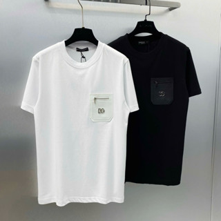 Áo phông nam nữ Premium Cotton PB trơn thêu túi da ngực mix khoá zip tag logo bạc basic boy phố AP589P