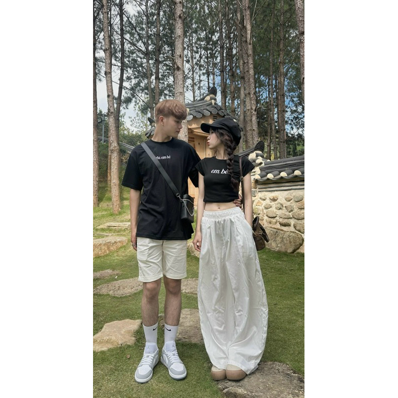 Áo thêu EM BÉ, áo baby tee form body siêu tôn dáng, chất thun cotton thoáng mát - clothingforgirl Mã Mã Store | BigBuy360 - bigbuy360.vn