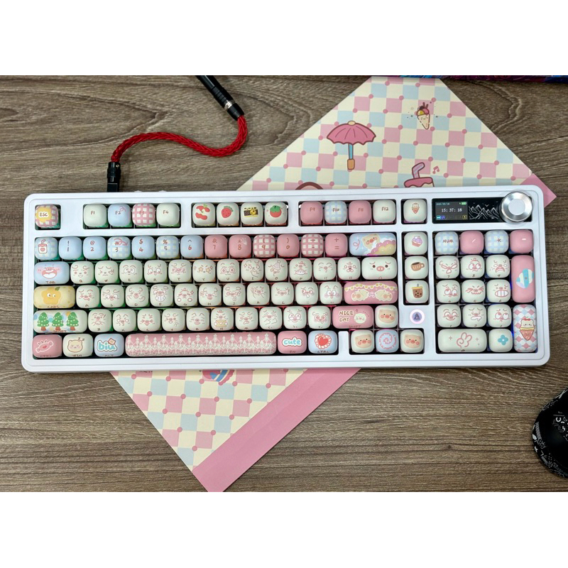Bàn phím cơ Custom từ Ak980 pro/ 3 Chế độ kết nối / Led Rgb /Hotswap 5pin/ Mạch xuôi / đã mod | BigBuy360 - bigbuy360.vn