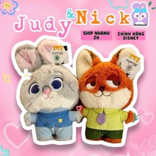   CHÍNH HÃNG DISNEY Gấu bông Zootopia cosplay judy & nick 