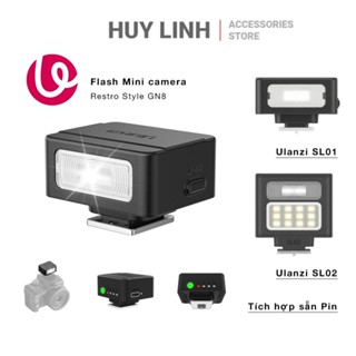 Ulanzi SL01 đèn flash mini tích hợp Pin 250mAh dành cho máy ảnh chính hãng 4 Mode điều chỉnh