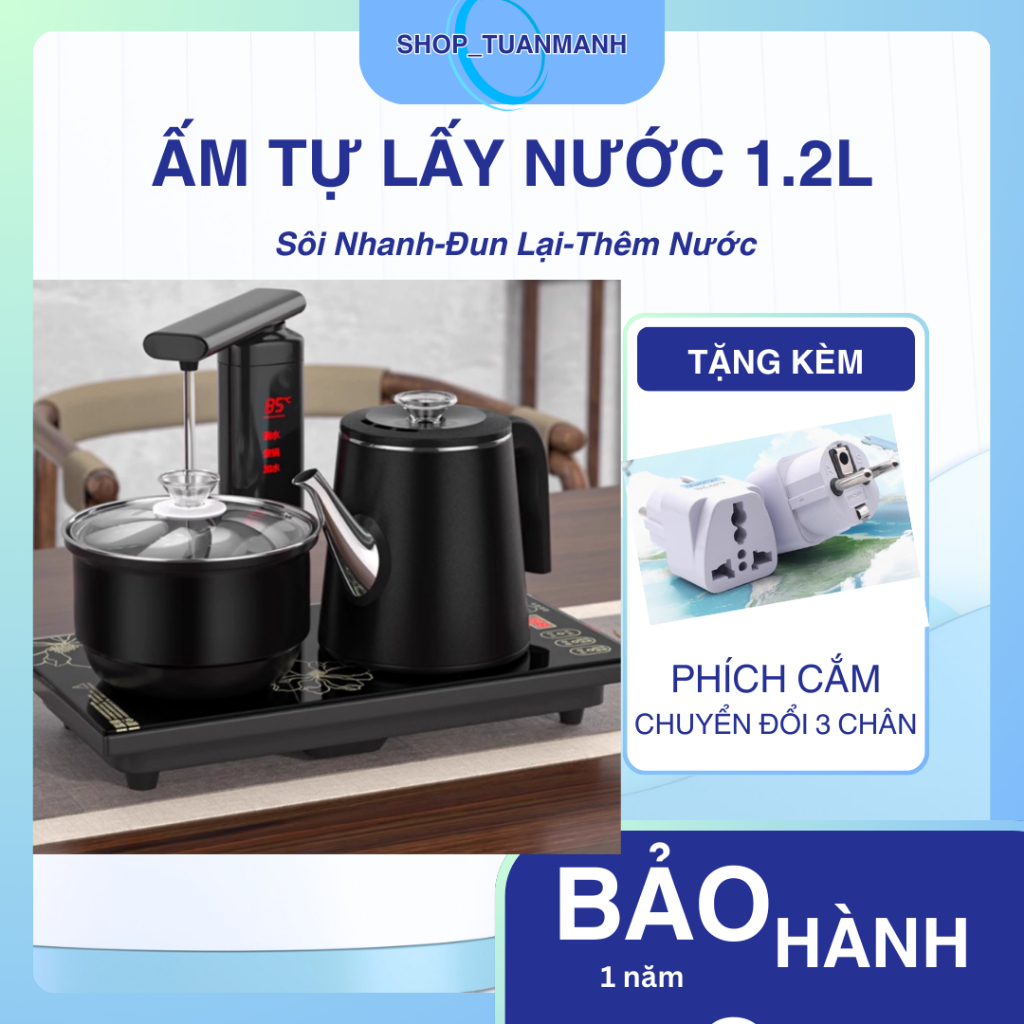 BỘ BẾP ĐIỆN ĐUN NƯỚC TỰ ĐỘNG PHA TRÀ ẤM SIÊU TỐC
