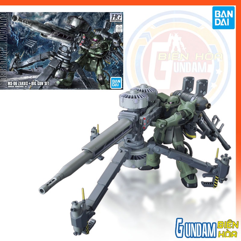 Mô hình lắp ráp Gundam HG 1/144 ZAKU II + big G SET [GUNDAM THUNDERBOLT Ver.]
