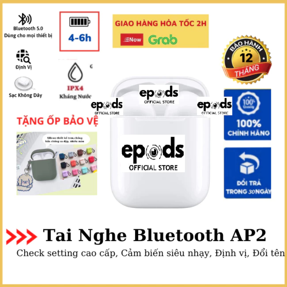Tai nghe bluetooth AP2, chống ồn, chống mồ hôi, pin trâu | BigBuy360 - bigbuy360.vn