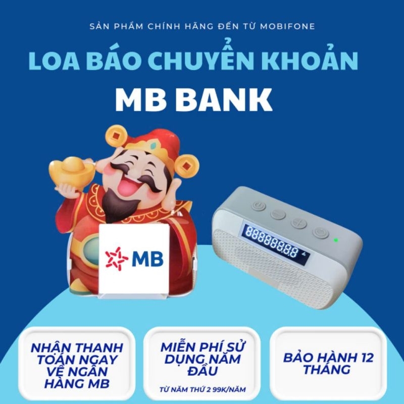 LOA ĐỌC THÔNG BÁO CHUYỂN KHOẢN MB BANK (QUÂN ĐỘI)