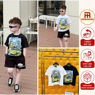  Áo Phông Bé Trai DSQ In Hình Cây Dừa Màu Sắc Siêu Đẹp - Áo Phông DSQ Nam Trẻ Em Chất Cotton Cao Cấp 7732 