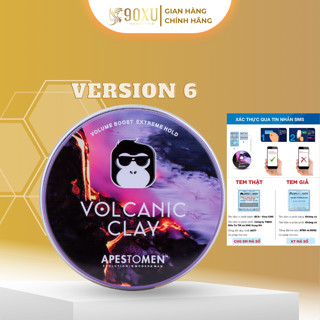 Sáp Vuốt Tóc Volcanic Clay tem check SMS chính hãng, tạo kiểu tóc, giữ nếp tóc