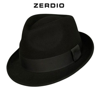 Mũ Phớt Nam Trung Niên Vành Nhỏ Nỉ Lông Cừu Cao Cấp MP072