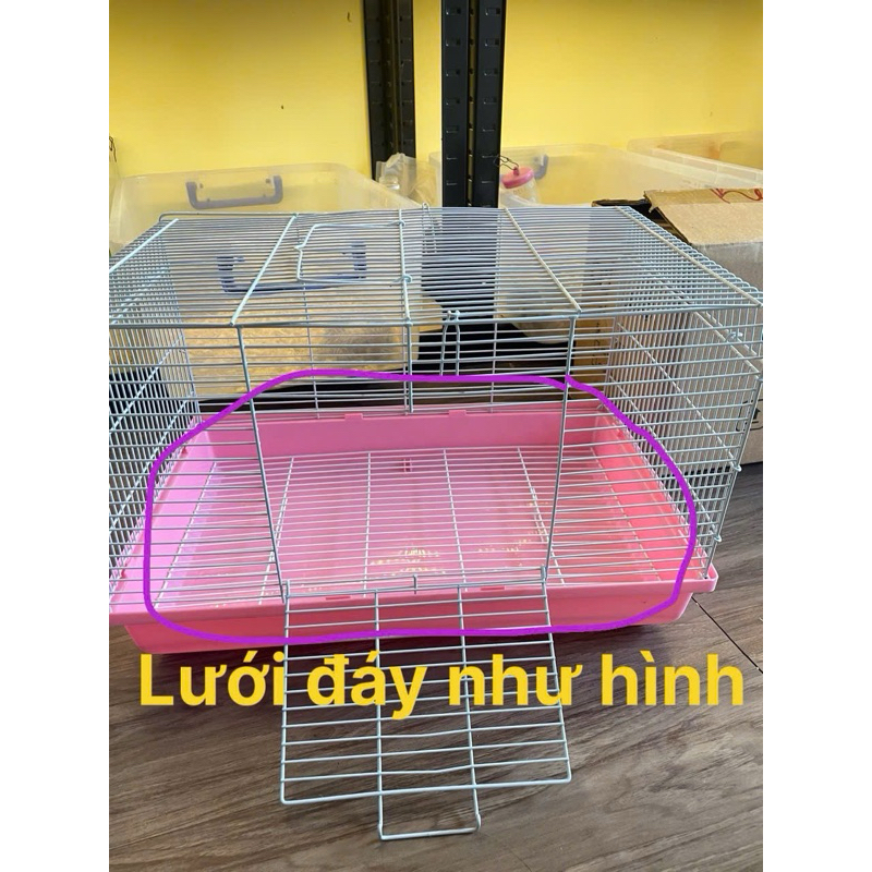 Vách ngăn đôi và lưới đáy của (lồng đại 47x30x30) .