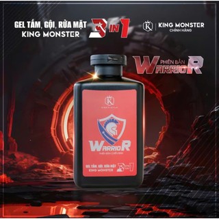 Sữa Tắm Gội Rửa Mặt Hương Nước Hoa Cao Cấp King Monter Phiên Bản WRRRIOR 350ml