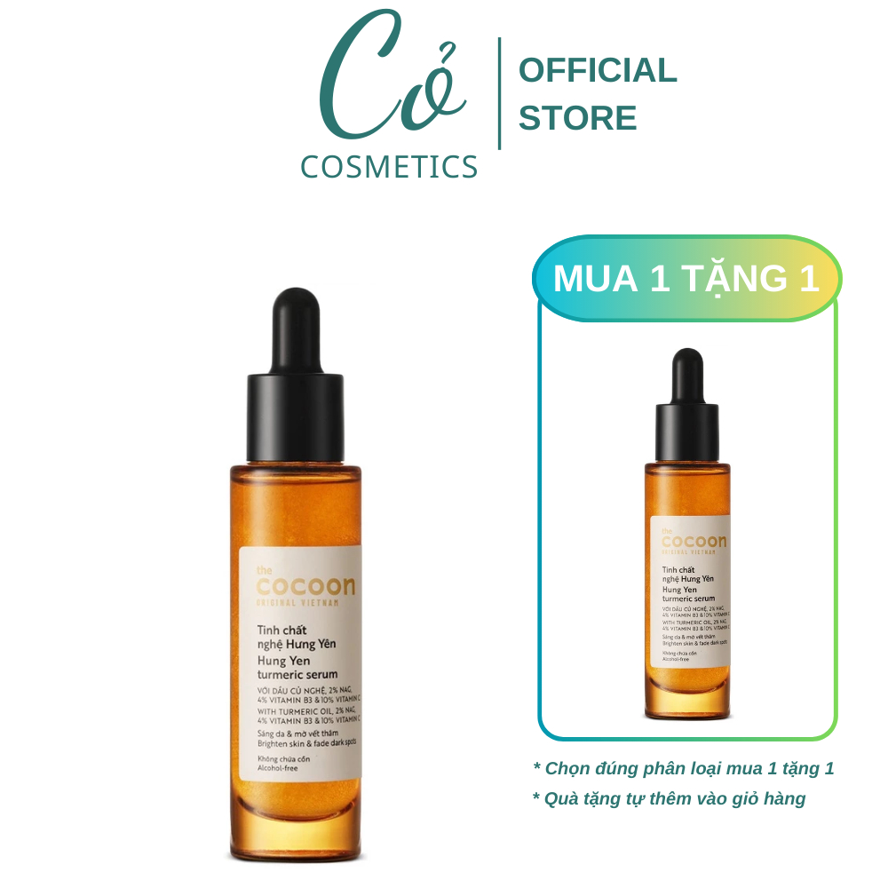 Tinh Chất Giúp Sáng Da Mờ Thâm Chiết Xuất Nghệ Hưng Yên Cocoon C10%