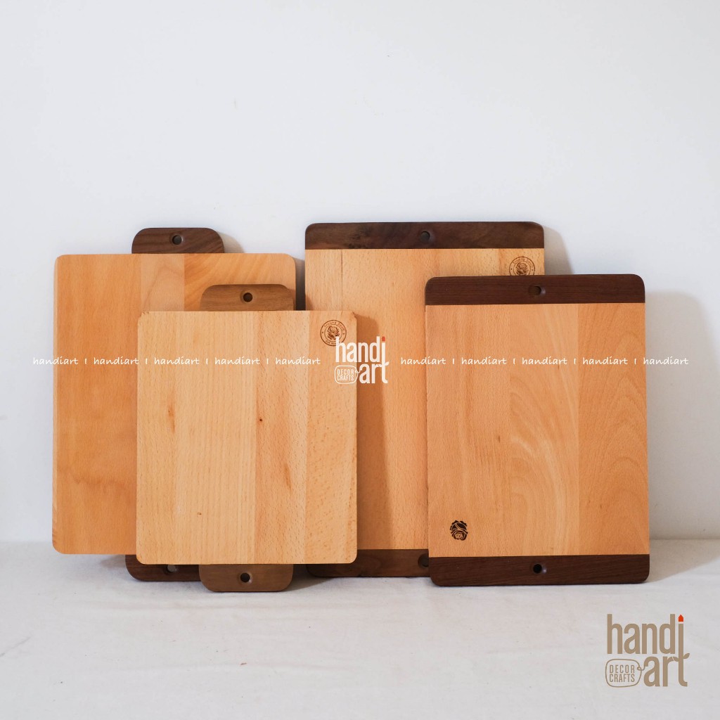 Thớt gỗ trang trí tay cầm - Thớt gỗ beech tay cầm mới- Wooden cutting board
