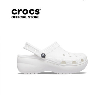   CHÍNH HÃNG WOMEN'S CROCS CLASSIC PLATFORM CLOG - WHITE Heights 