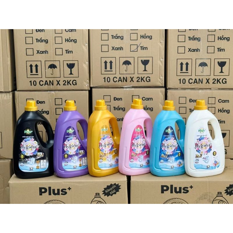 Nước Giặt HygienC Plus Hàng Việt Nam Can 2lit và 3,6lit