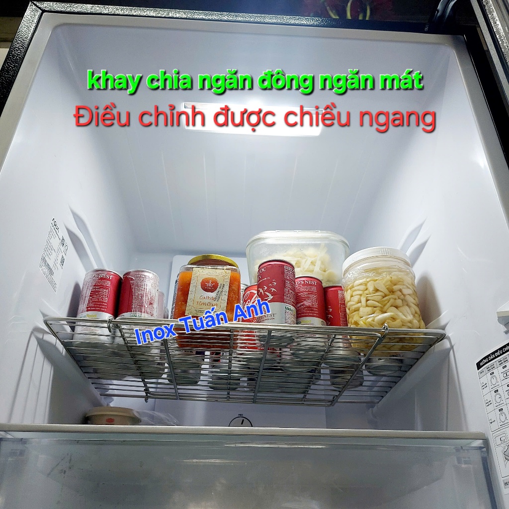 Khay chia ngăn mát - Khay chia ngăn đông tủ - Vỉ ngăn tủ lạnh có thể điều chỉnh chiều ngang TAKTL0
