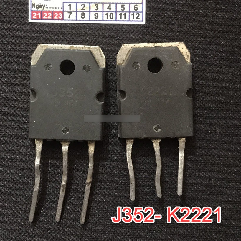K2221 J352 2SK2221 CẶP MOSFET SÒ ÂM THANH 2SJ352 CHÍNH HÃNG THÁO MÁY