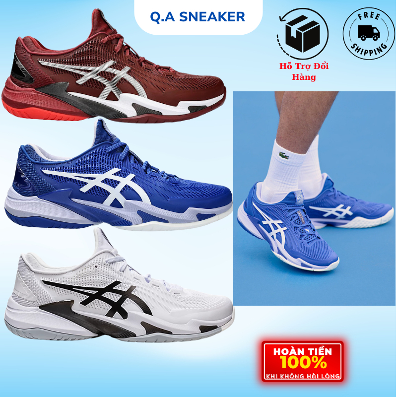 [giày thể thao] _FF3 trắng xanh đỏ Giày ff3 3 màu cơ bản siêu nhẹ full size