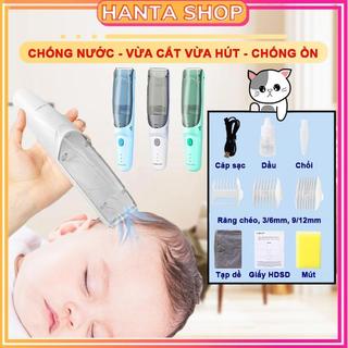  Tông Đơ Cắt Tóc Cho Bé Misuta Hút Tóc Tự Động Hoạt Động Êm Ái An Toàn  Có Sạc Pin Rời Kèm Bộ Phụ Kiện 