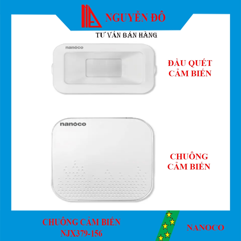 Chuông cảm biến, chuông điện không dây Nanoco NJX379-156 là giải pháp hiệu quả, tiện lợi thiết bị an