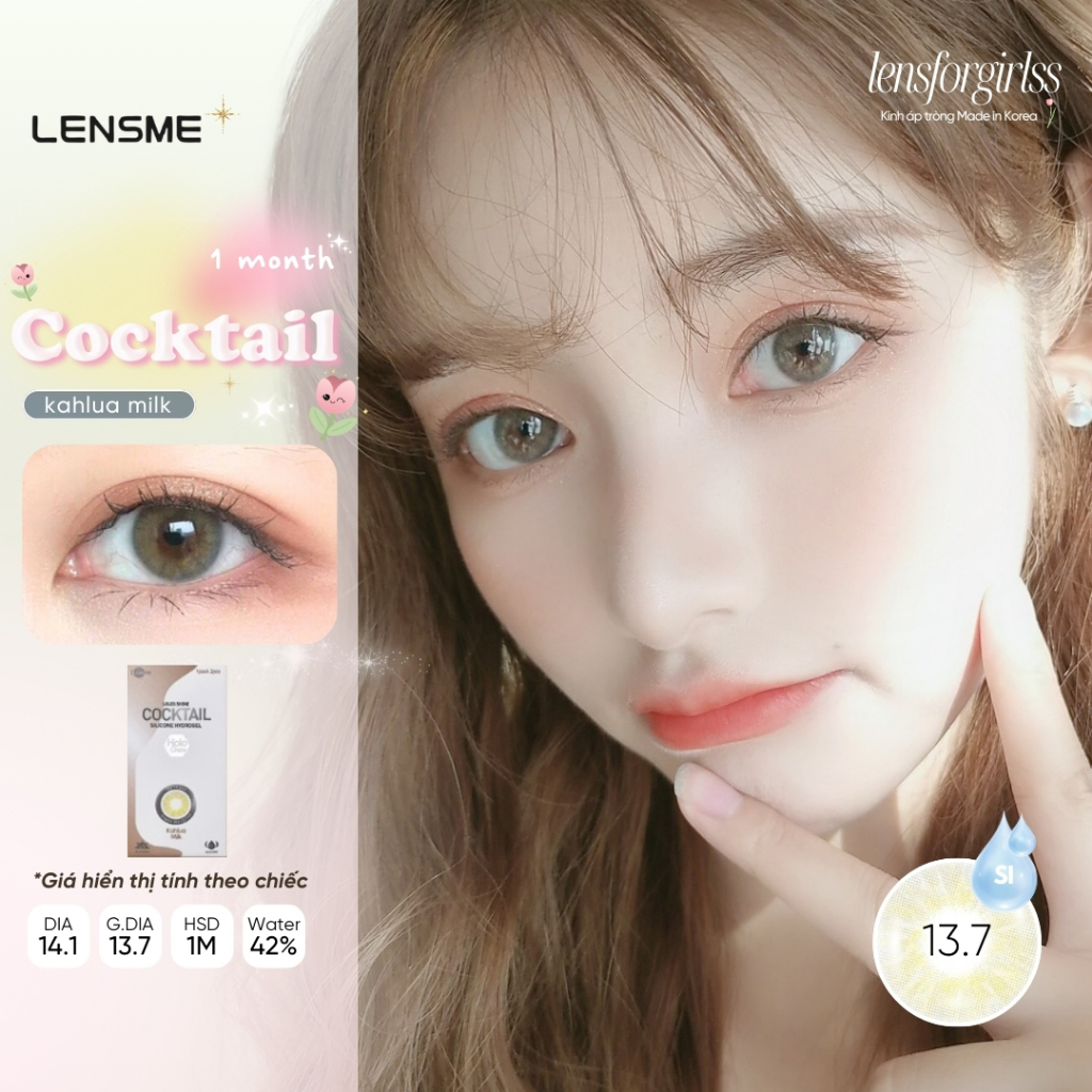 LENS 1 THÁNG | Kính áp tròng OCKTAIL KAHLUA MILK chính hãng LENSME KOREA | LENSFORGIRLSS