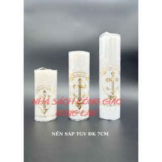   BÁN THEO CÂY  NẾN TRỤ MÀU TRẮNG TGV  ĐK 7cm-NẾN CÔNG GIÁO - BÁN THEO CÂY 