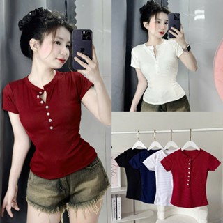 Áo thun ôm nữ tay ngắn dáng ôm thun gân YUMI BÁN SỈ Áo babytee