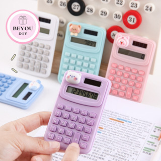  Máy Tính Cầm Tay Mini Bỏ Túi Dễ Thương Họa Tiết Hoạt Hình Đáng Yêu Dùng Pin 