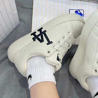 [ CHÍNH HÃNG ] GIÀY MLB KOREA CHUNKY CLASSIC BASE - LA DODGERS - CREAM - CODE: 3ASXCCB4N-07CRS
