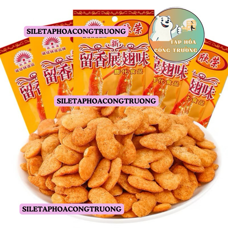Sỉ bịch 20 gói bim bim snack cánh gà ngũ vị giòn thơm, bim bim cánh gà tàu chiên giòn
