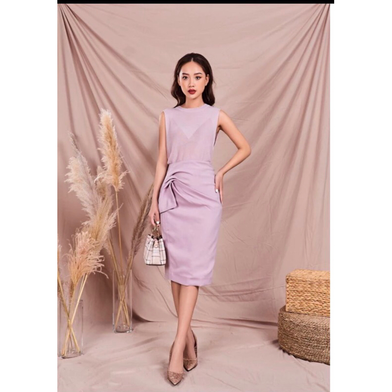 jupe tím chính hãng Elise màu tím size Xl Newtag.