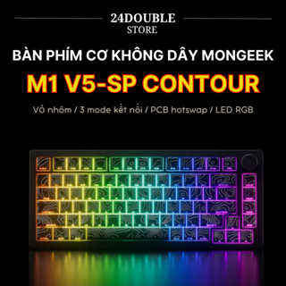   SẴN GIAO  Bàn Phím Cơ Không Dây M1 V5-SP Full Nhôm CNC  3 Modes | Led RGB | Mạch Xuôi | Hotswap  