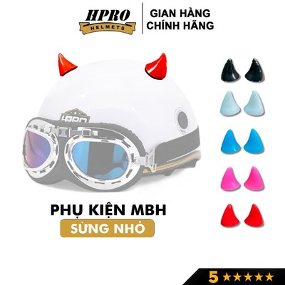 Sừng quỷ nhỏ tinh nghịch gắn mũ bảo hiểm Sundy Helmets, cực xinh, độc lạ, nhiều màu cá tính, đáng yêu