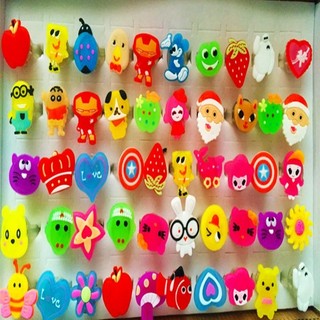 Sét 5 Nhẫn Noel phát sáng_Nhẫn Hình Động Vật Đeo Cute_quà tặng cho bé