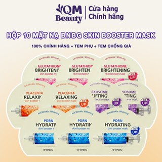 Combo 10 mặt nạ BNBG Skin Booster Mask cấp ẩm dưỡng trắng sáng, phục hồi da chuyên sâu Hàn Quốc