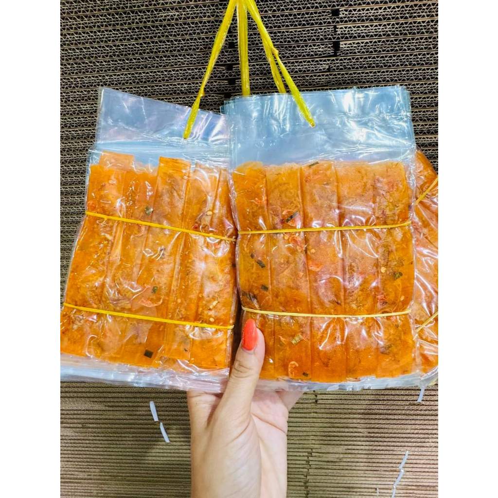 1 bịch dẻo tôm ớt cuộn hành phi