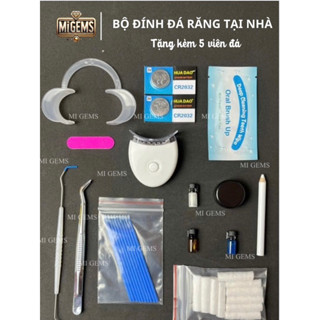  Bộ đính đá răng tại nhà Mi Gems tặng kèm 5 viên đá   có video hướng dẫn cách làm  