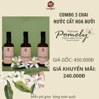 Combo 3 chai Nước cất hoa bưởi của Karose ( xịt tóc , xịt mặt