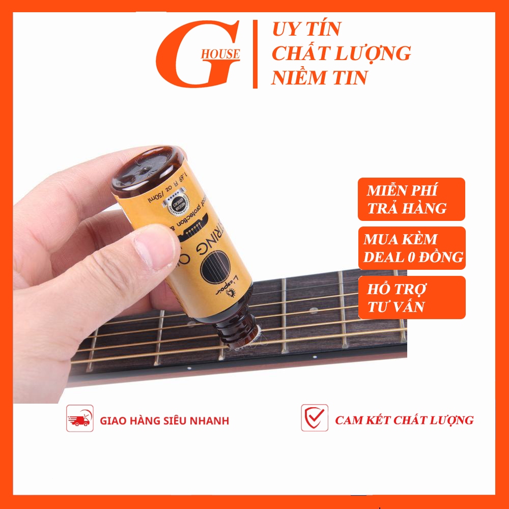 Dầu Vệ Sinh Dây Đàn Guitar + Khăn Lau | Dung Dịch Làm Sạch Dây & Thân Đàn – Bóng Mượt, Chống Gỉ Set