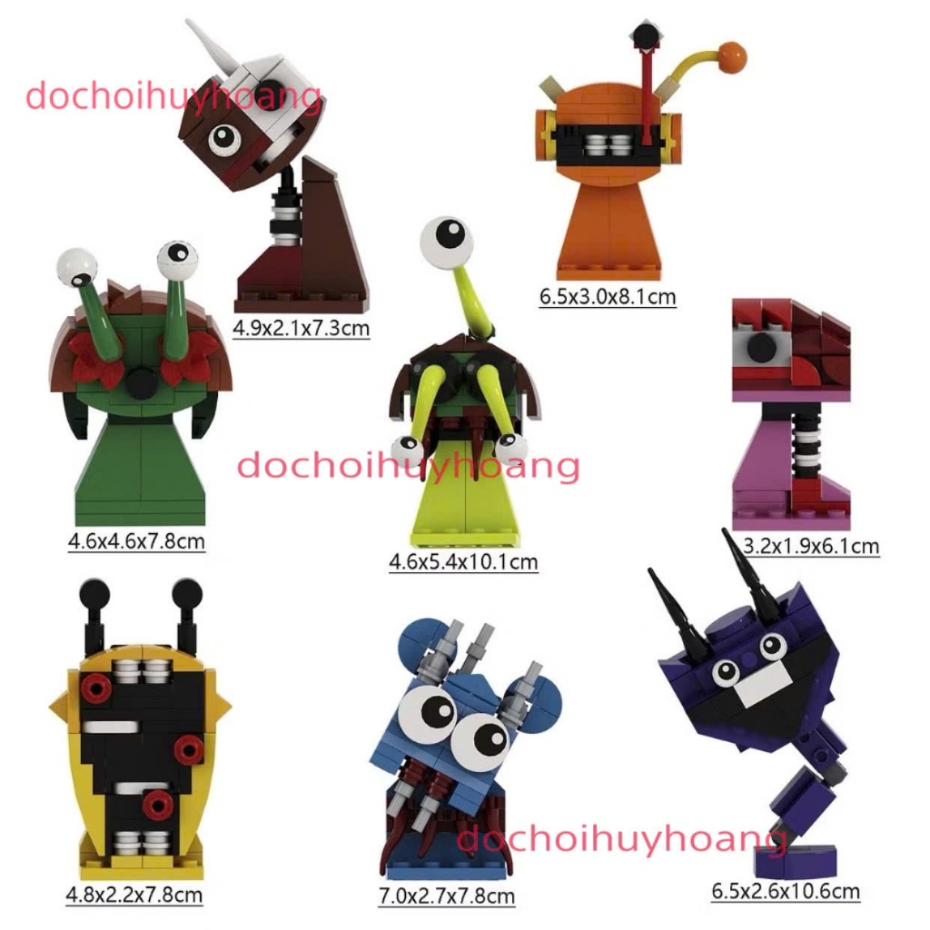 Đồ Chơi Lắp Ráp Xếp Hình Mô Hình Sprunki Incredibox 776