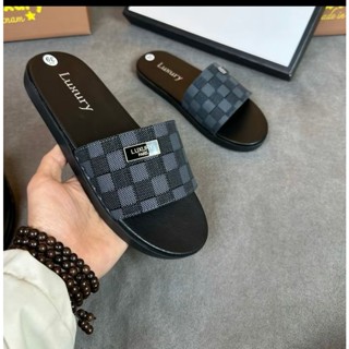 [Dép Khâu Quai] Dép Lê Nam quai ngang kẻ CARO đế cao su khâu quai với đế dép boy phố