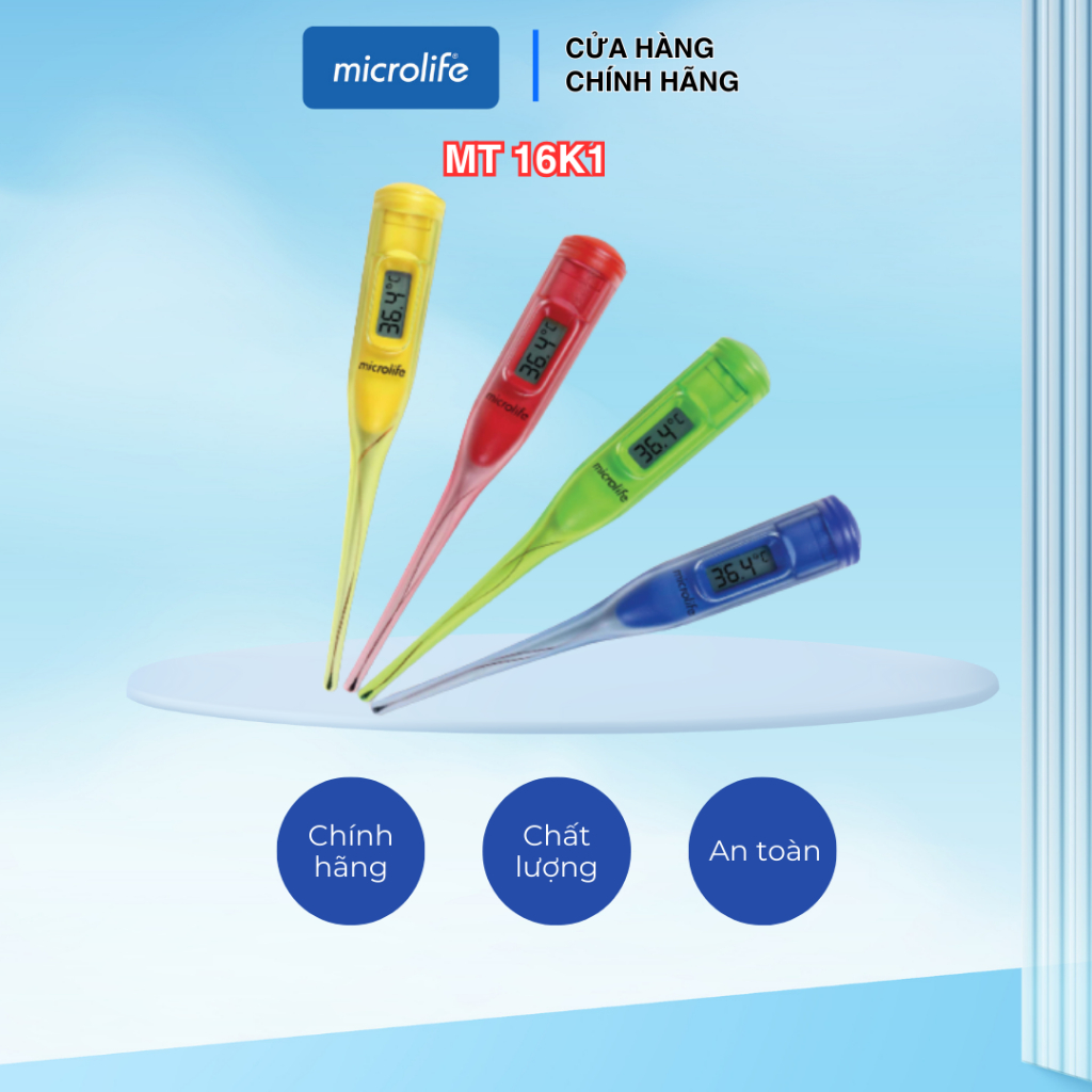Nhiệt kế điện tử Microlife MT16K1 không dùng thủy ngân, công nghệ cảm ứng nhiệt