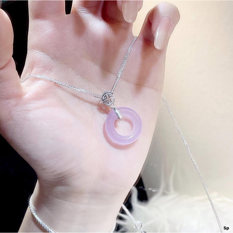 Dây bạc mặt đá hippi thu hút tài lộc